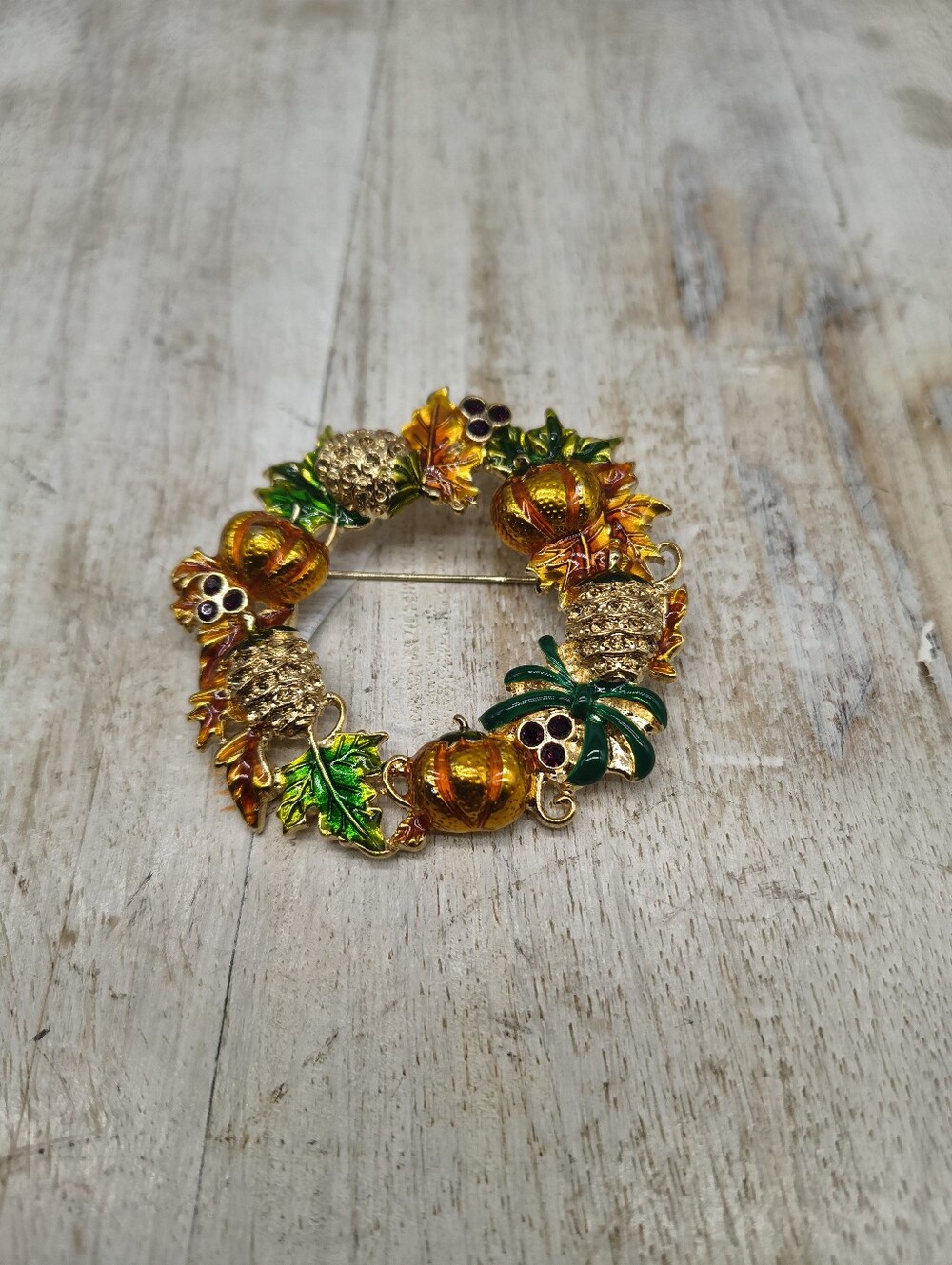 Anne Klein Fall/Halloween Wreath Pin